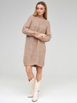 Женский вязаный свитер оверсайз, платье